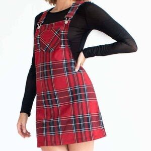 ‼️🌹❣️RED PLAID DRESS🌹❣️‼️
